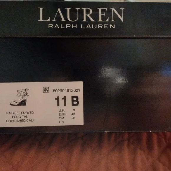 Ralph Lauren Leather Espadrille Wedges - Picture 11 of 11
